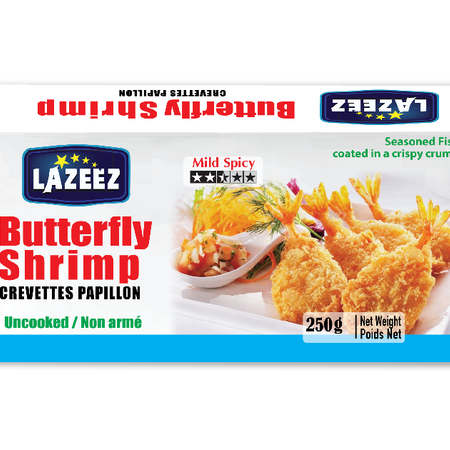 Lazeez Butterfly Shrimp 250g