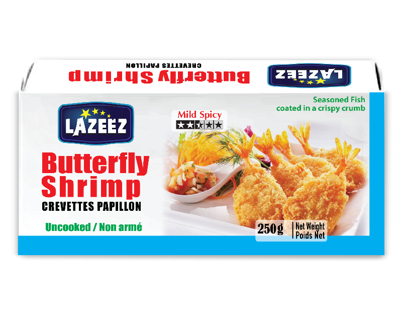 Lazeez Butterfly Shrimp 250g