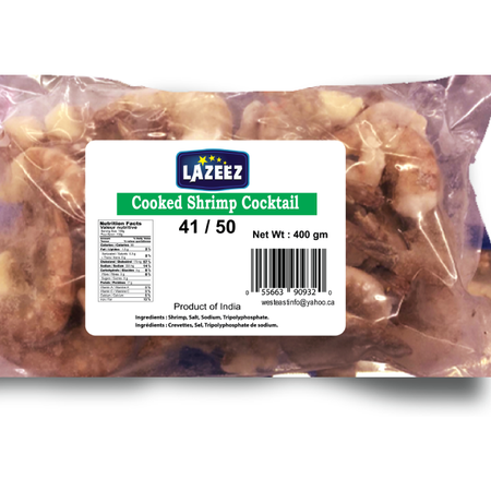 Lazeez Cooked Shrimp Cocktail – 41/50pcs (400g)