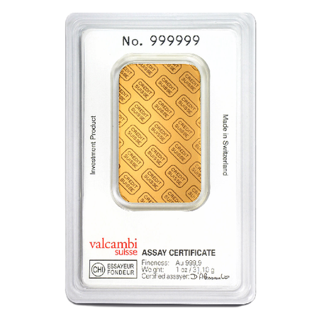 1 oz Credit Suisse Gold Bar