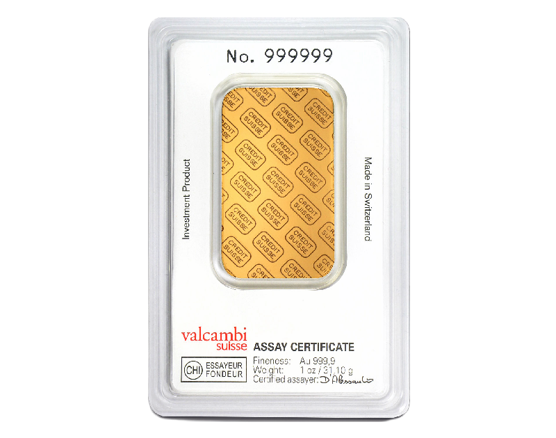 1 oz Credit Suisse Gold Bar