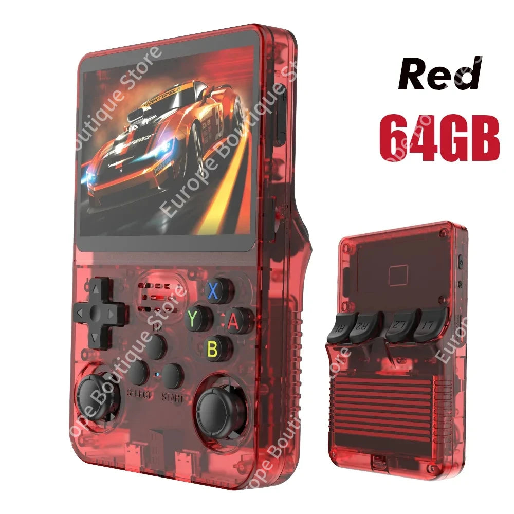 Open Source R36S Retro Handheld Video Game Console Linux System 3.5 Inch IPS Screen Portable Pocket Video Player 64GB 128G Games