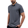 Richman Ash Color Stripe Half Sleeve Polo Shirt