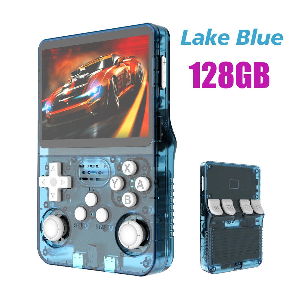 R36S Retro Handheld Game Console – 128GB, 3.5'' IPS Screen, Portable Player