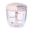 Pink/Blue 500ML/900ML Household Kitchen Garlic Chopper Mashed Hand Pulled Meat Grinder Multifunctional Vegetable