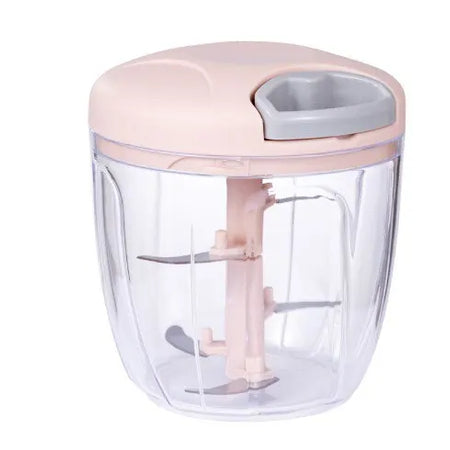 Pink/Blue Garlic Chopper – 500ML/900ML Hand‑Pulled Vegetable & Meat Grinder