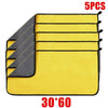 1/2/6pcs Microfiber Cleaning Towel Car Cleaning Cloths Professional Detailing Car Drying Microfiber Towel Wash Towel Accessories