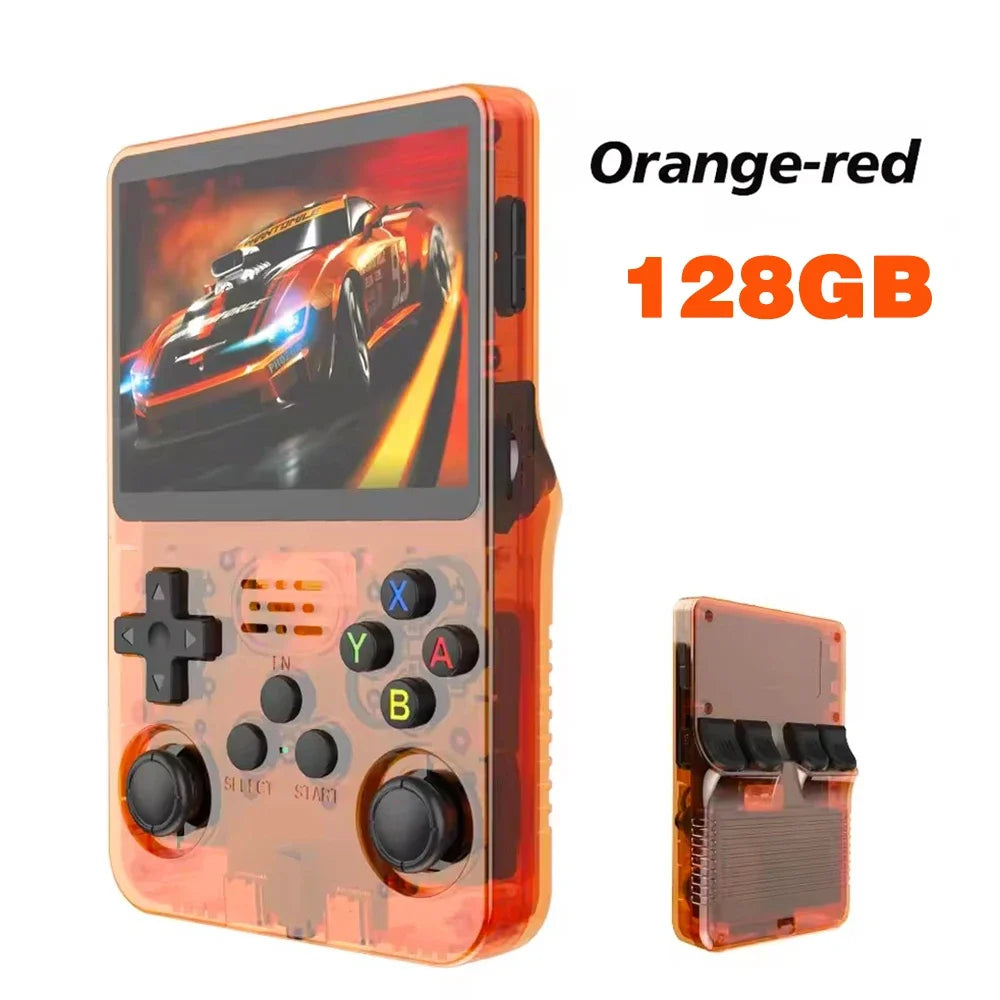 R36S Retro Handheld Game Console – 128GB, 3.5'' IPS Screen, Portable Player
