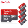 SanDisk Micro tf Card 256GB 128GB 64GB 32GB A1 Class 10 Memory Card UHS-1 TF Flash Card for Samrtphone/PC