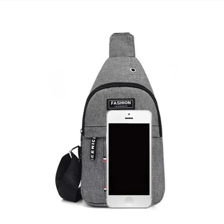 Men’s Waterproof Waist Bag – Casual, Large Capacity with Adjustable Strap