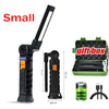 Portable COB LED Flashlight USB Rechargeable Work Light Magnetic Lanterna Hanging Lamp with Built-in Battery Camping Torch