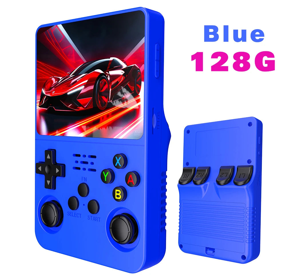 R36S Retro Handheld Game Console – 128GB, 3.5'' IPS Screen, Portable Player