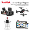 SanDisk Micro tf Card 256GB 128GB 64GB 32GB A1 Class 10 Memory Card UHS-1 TF Flash Card for Samrtphone/PC