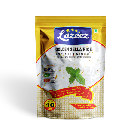 Lazeez Golden Sella Rice 10LB
