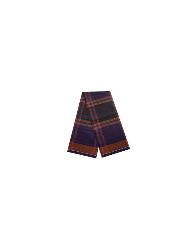 Amanat Shah Lungi Purple-Brown Check