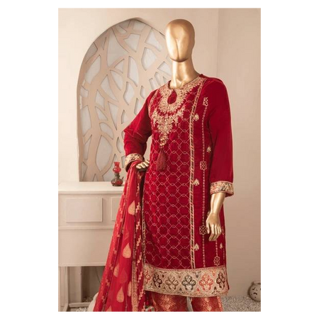 Red-Golden Three Piece