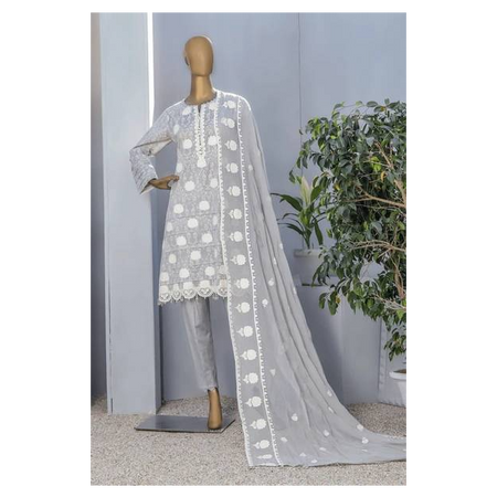 Light Gray-White Three Piece
