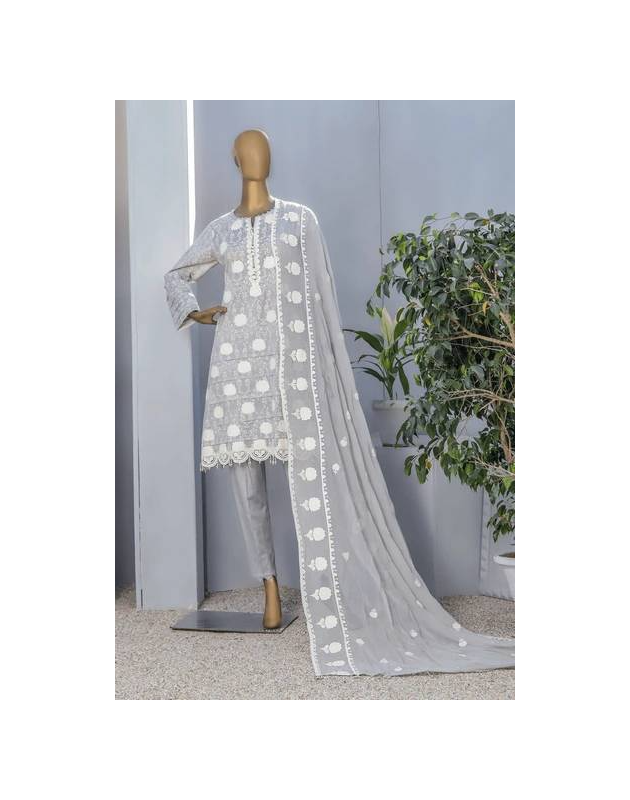 Light Gray-White Three Piece