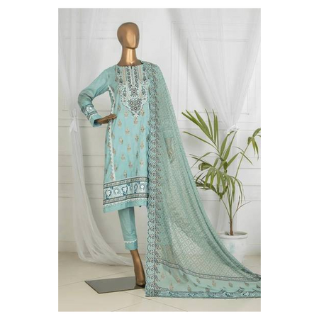 Light Cyan Three Piece