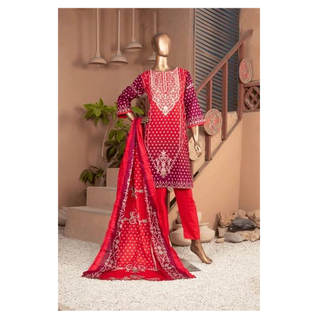 Crimson Maroon Three Piece