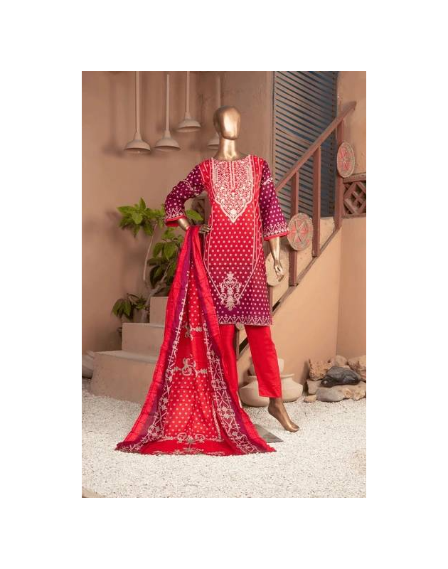 Crimson Maroon Three Piece
