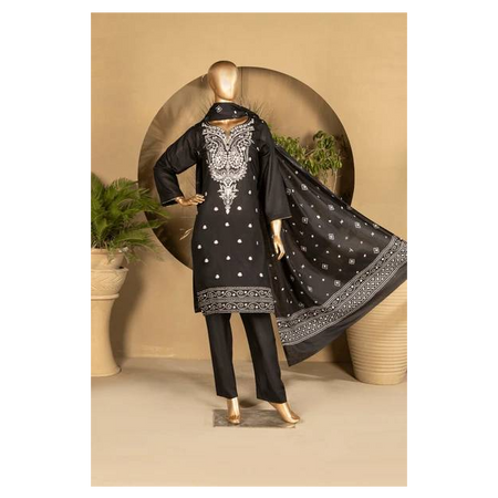 Black-Silver Three Piece