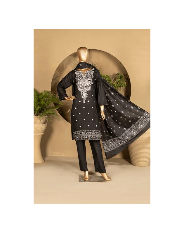 Black-Silver Three Piece