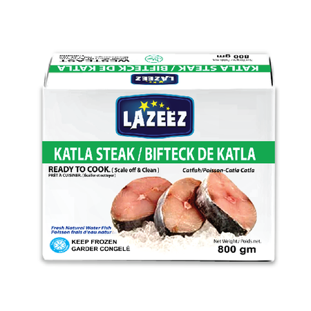Lazeez Katla Steak 800g – Ready to cook (scale off and clean professionally)