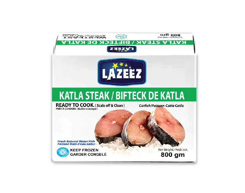 Lazeez Katla Steak 800g – Ready to cook (scale off and clean professionally)