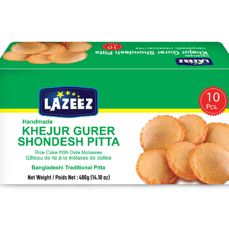 Lazeez Khejur Gurer Shondesh Pitta 10pcs 400g