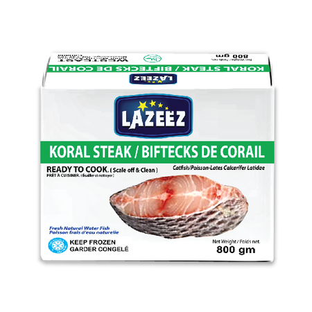 Lazeez Koral Steak 800g – Ready to cook (scale off and clean professionally)