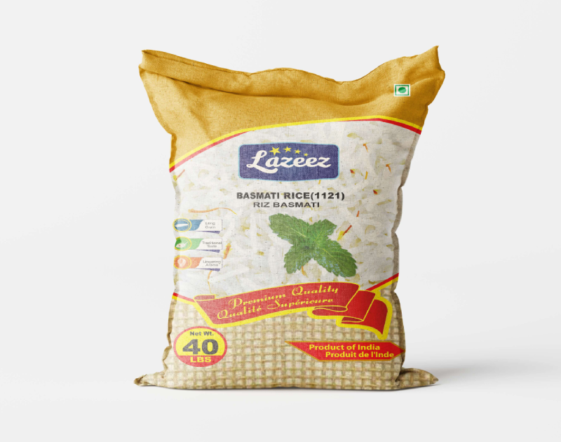 Lazeez Basmati Rice (1121) 40LB