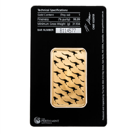 1 oz Perth Mint Gold Bar