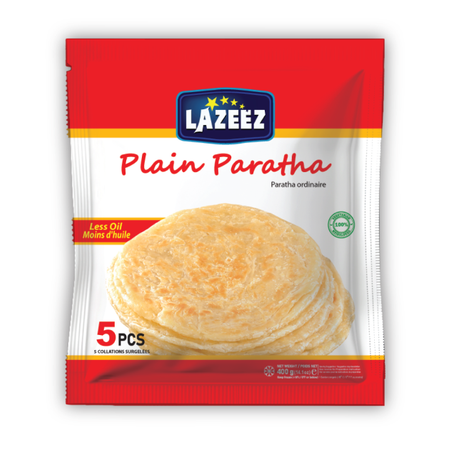Lazeez Plain Paratha 400g (5pcs)
