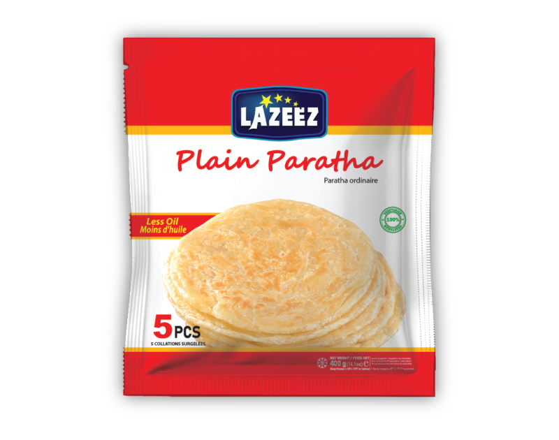 Lazeez Plain Paratha 400g (5pcs)