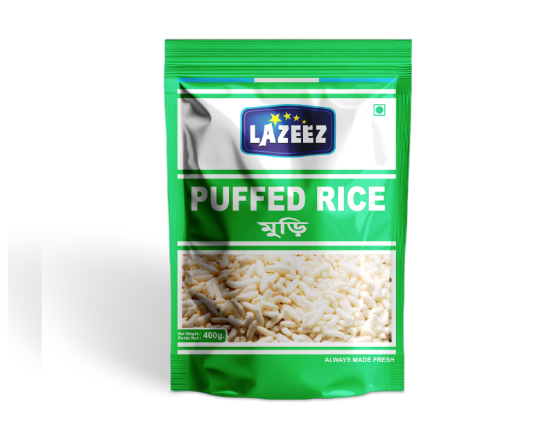 Lazeez Puffed Rice 400g. Factory Price