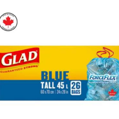 Glad Recycling Tall Bags Blue 26/24" X 28" 26bags