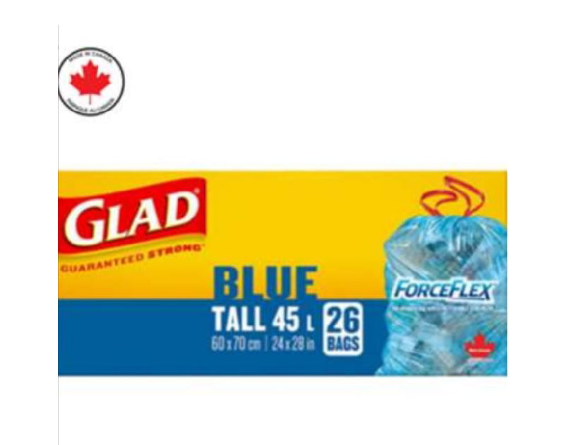 Glad Recycling Tall Bags Blue 26/24" X 28" 26bags