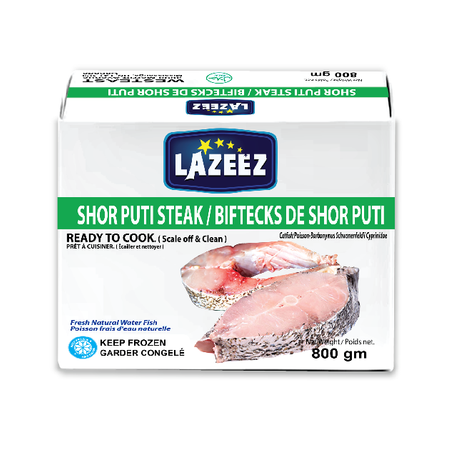 Lazeez Shor Puti Steak 800g – Ready to cook (scale off and clean professionally)