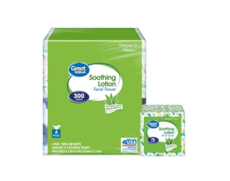 Aloe & Vitamin E Soothing Facial 300 Tissues