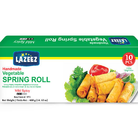 Lazeez Veg. Spring Roll 400g (10pcs)