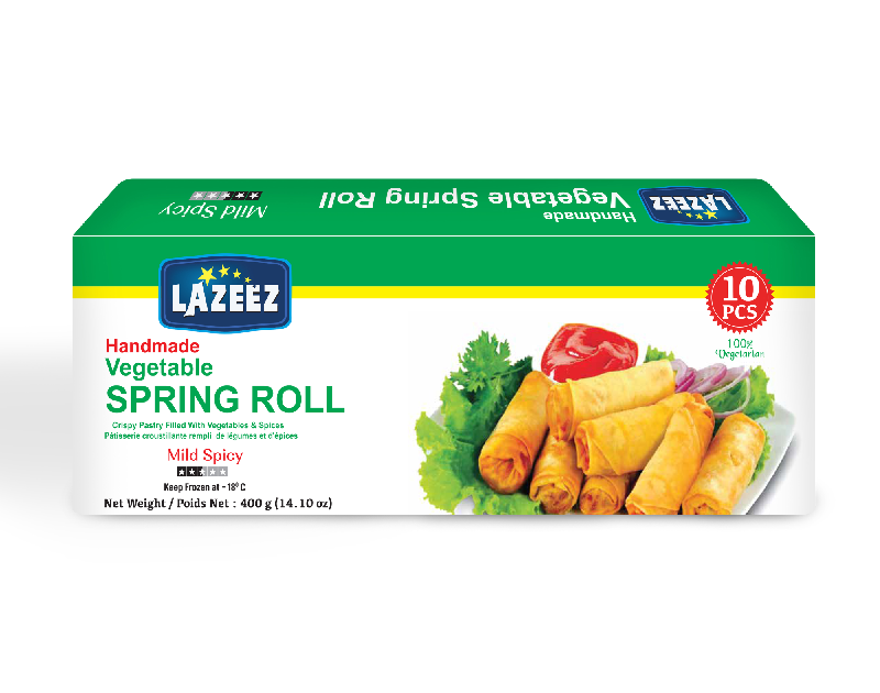 Lazeez Veg. Spring Roll 400g (10pcs)