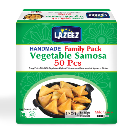 Lazeez Vegetable Samosa (30g X 50pcs) 1500g