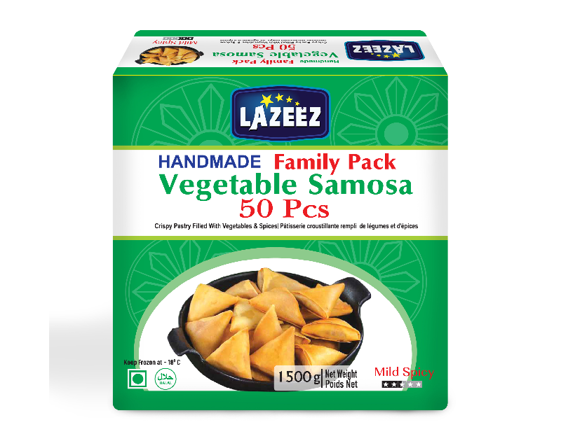 Lazeez Vegetable Samosa (30g X 50pcs) 1500g