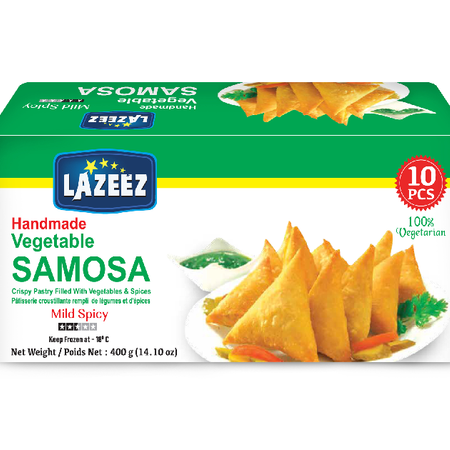 Lazeez Vegetable Samosa 10pcs 400g